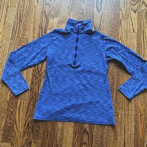 Columbia heather blue half zip